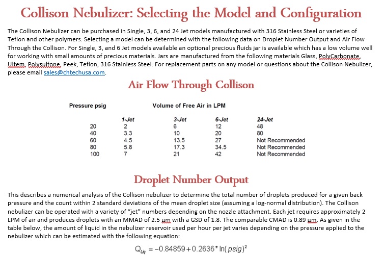 Collison Model Info